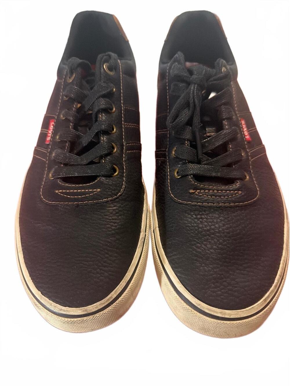 Levi's Men's Black and Brown Sneakers Size 12